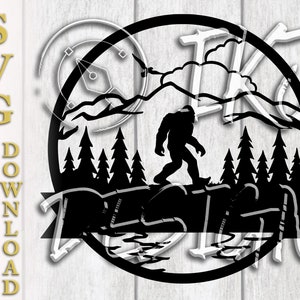 Wondering Bigfoot SVG | Vector Art