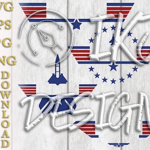 Customizable Navy Fighter Pilot Bundle SVG | EPS | PNG | Vector Art | Raster Files