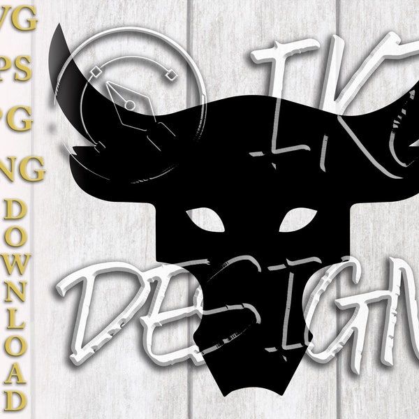 Bull Head SVG | Vector Art