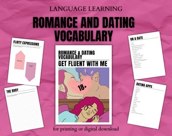 Romance and Dating Vocabulary Language Learning Pack for Valentine’s Day