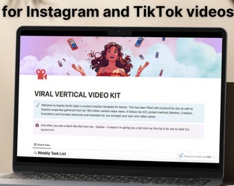 Viral Vertical Video Kit | Notion Template for Content Creators