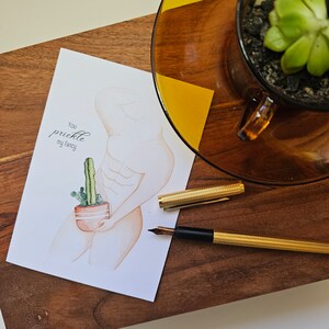 Card - "You prickle my fancy"