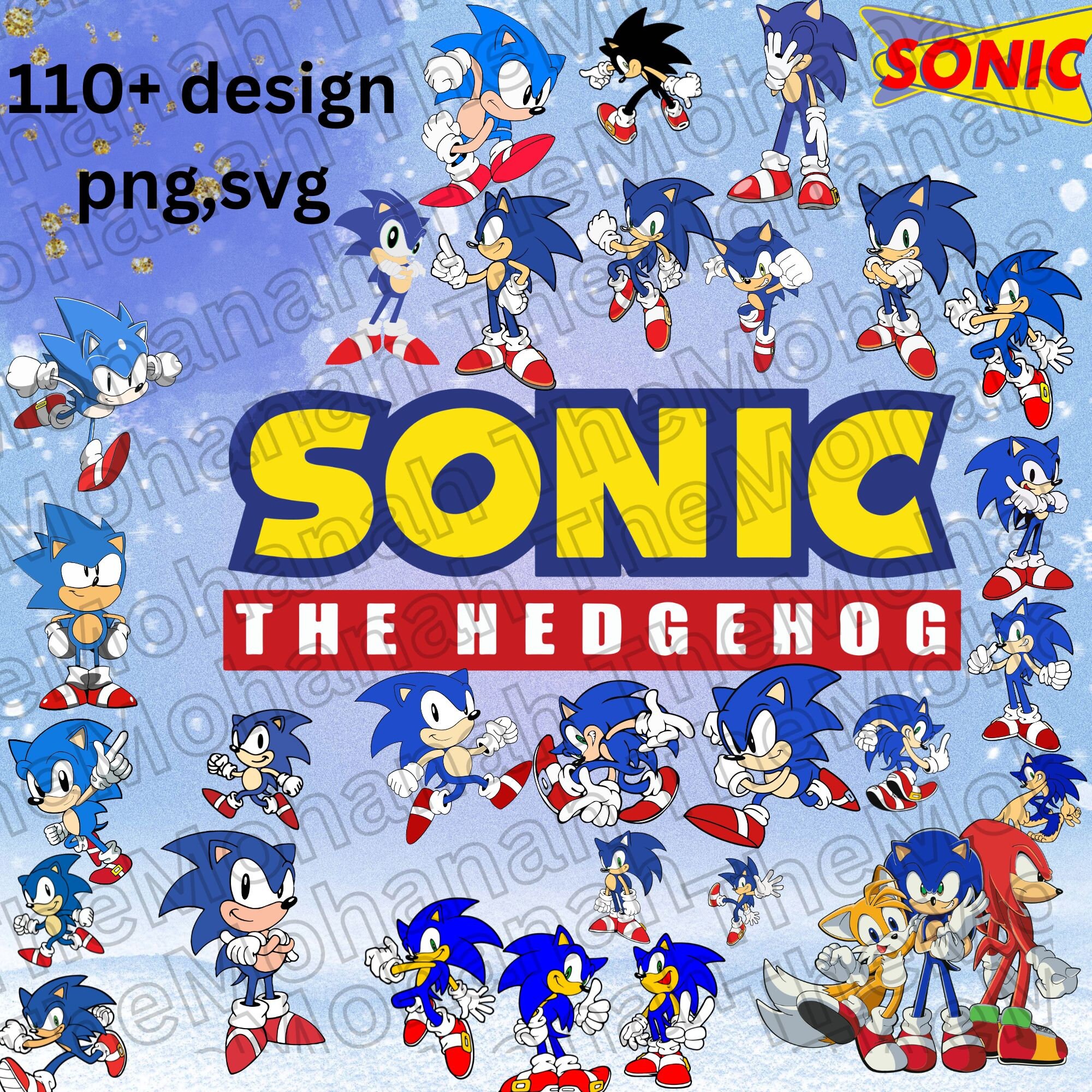 SONIC PNG the Hedgehog Png Sonic Bundle Png Sonic Layered Png Sonic Face Png  Sonic Characters Png Cut Files for Cricut Scrapbooking 