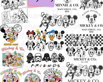 Mickeyy and Friends Svg Png Instant Download Printable Design Svg For Cricut Cutting File Vinyl Cut File