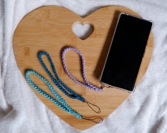 Handmade Macrame Phone Strap/Wristlet - PLAIN OR PERSONALISED