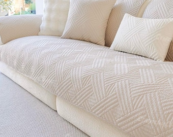 Seasonal Anti-Slip Sofa Cover: Pet & Child Friendly Couch Cushion, Furniture Protector