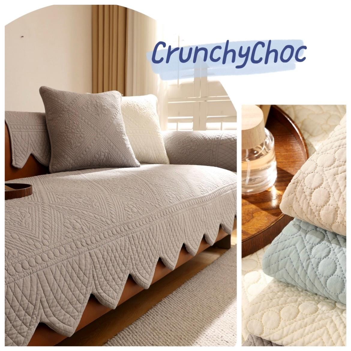 Size Custom 100% Cotton Minimalist Pattern Anti-slip Sofa Couch Breathable Cover Animal Cat Dog Cushion Pad Protector Home Enhance Décor