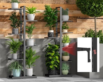 Support pour plante en métal à 6 niveaux | Support pour plantes d'intérieur | Grand support pour plantes | Étagères pour plantes | Support mural d'angle | Support pour plantes multiples | Cadeau pour amoureux des plantes