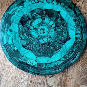 Malachite Stone Table Top Handmade Pietra Dura Work Home Decor/ Malachite Coffee table, Gem stone Table top , Luxury Furniture for home