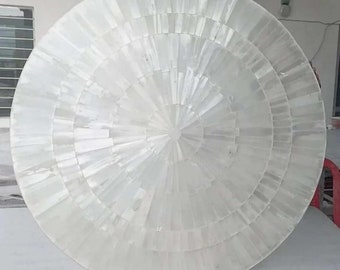 Natural Selenite Sunburst Coffee Table: Luxury Gemstone Decor