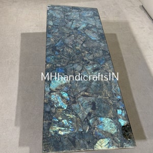 Labradorite Center Table, Labradorite Bars & Kitchen Dining Table Top Slab ,Home Decor, Furniture, Countertop Slab, Gemstone Stone Top