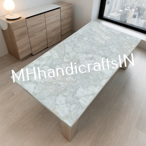White Quartz Dining Table, Quartz Countertops, Quartz Dining Table Top, Quartz Conference Table,  Quartz Console Table