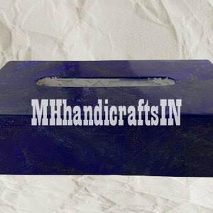 Lapislazuli Taschentücher Box für Zuhause Wohnzimmer Dekoration Schlafzimmer Küche Desktop Aufbewahrungsbox Serviettenhalter Weihnachtsgeschenke