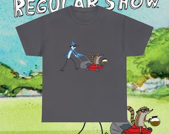 Regular Show Cotton Tee, regular show, mordecai and rigby, mordecai, rigby, muscle man, benson, regular show shirt, regular show merch