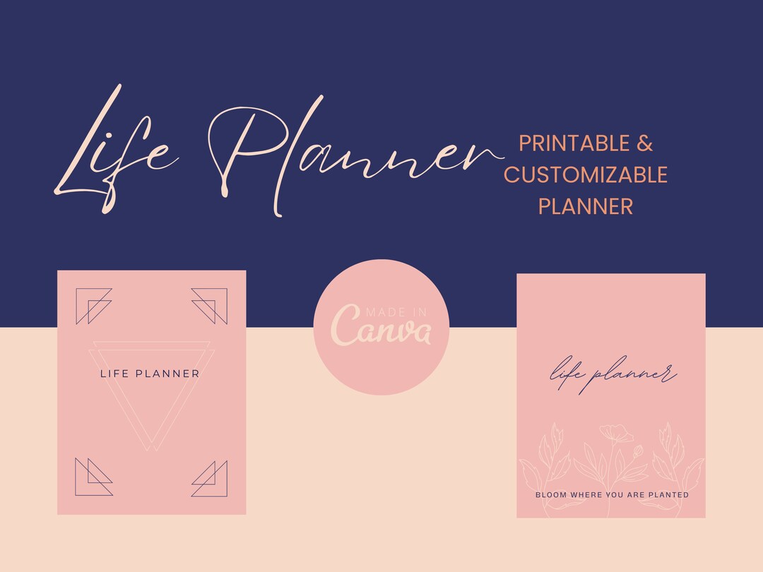 Life Planner ADHD Planner Printable Planner Customizable Planner