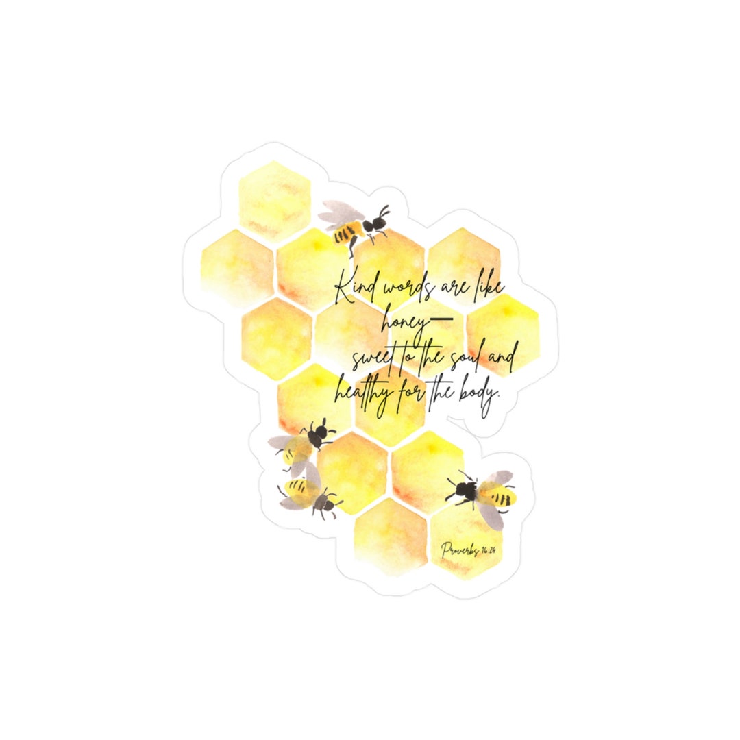 Proverbs 16:24 Vinyl Sticker - Etsy