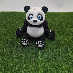 Cute 3D Printed Articulated Panda flexi-factory - Etsy