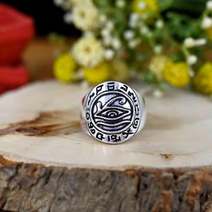 Evil Eye Ring Silver All Seeing Eye Ring Sterling Silver Eye Ring Witch Ring Evil Eye Jewelry Silver Stacking Ring