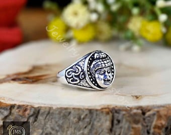 Om Buddha Ring. Budha ring. Male ring. Woman ring. 925 silver ring. Miller ring. Buddhist ring. Hindu ring. Design ring