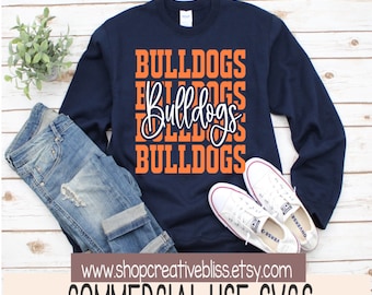 Bulldogs svg | Team bulldogs svg | Game day svg | bulldogs football svg | bulldogs mascot svg | school sports | sublimation, cut file, htv