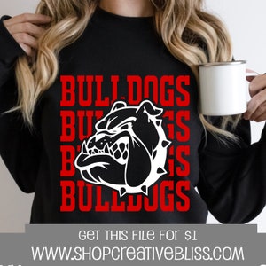 Bulldogs svg | Team bulldogs svg | Game day svg | bulldogs football svg | bulldogs mascot svg | school sports | sublimation, senior 2025 svg