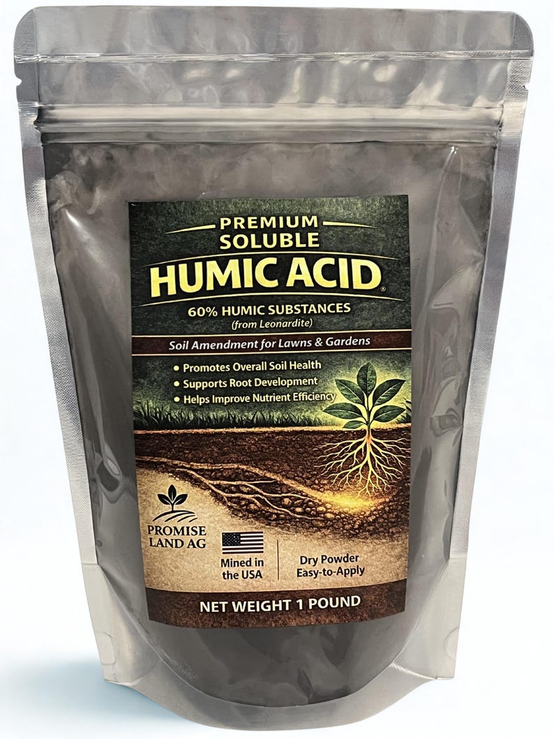 Humic Label Humic Acid Powder: Soil Amendment (1 Lb.) - Etsy