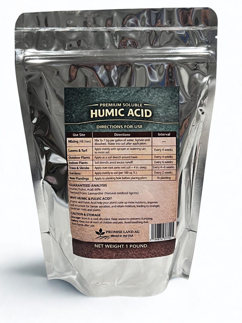 Humic Label Humic Acid Powder: Soil Amendment (1 Lb.) - Etsy