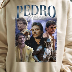 PEDRO PASCAL Sweatshirt, Actor Pedro Pascal Hoodie Retro 90s, Javier Peña, Narco Pedro Pascal Fans Gift, Pedro Pascal Celebrity Sweatshirt