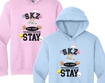 Paboracha Member Stray Kids SKZ Embroidered Hoodie - Etsy