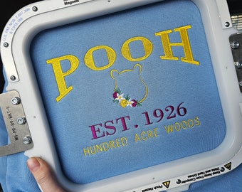 Pooh Bear Embroidered Unisex top Sweatshirt | Disneyland Jumper Gift | Disneyworld Disneybound Present Winnie Tigger Eeyore Owl hundred acre