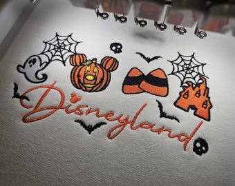 Disneyland Halloween Main street Embroidered Unisex top Sweatshirt | Jumper Gift Paris Present trick treat party disneyworld Princess castle