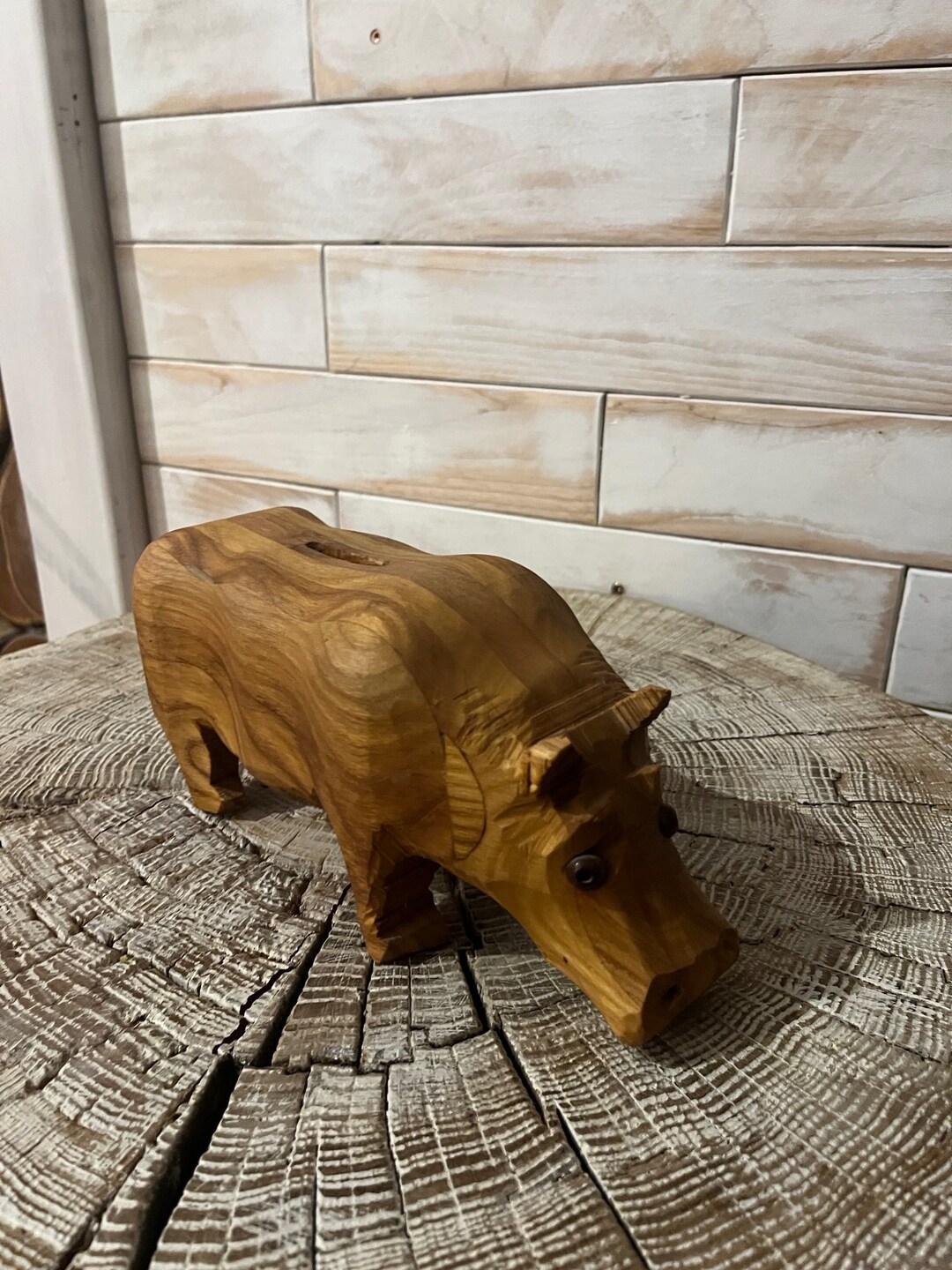 Piggy Bank hippo Wooden Piggy Bank Custom Handmade Piggy Bank Etsy