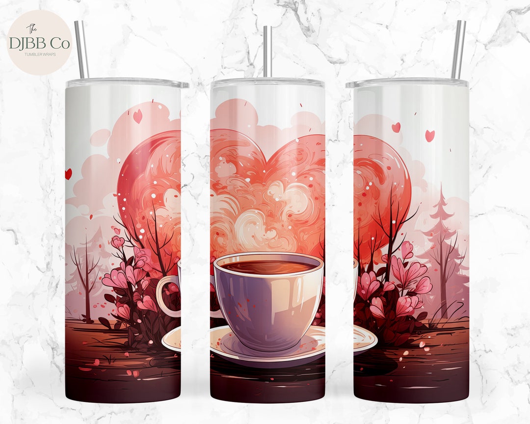 Coffee Tumbler Design 20 Oz Skinny Tumbler Sublimation Design Digital