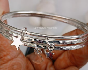 Bracciale Pianeta Pietra di Luna Elegante in Argento 925 per