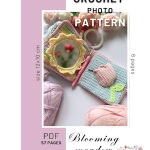 Crochet quiet book - Blooming meadow | PATTERN ONLY