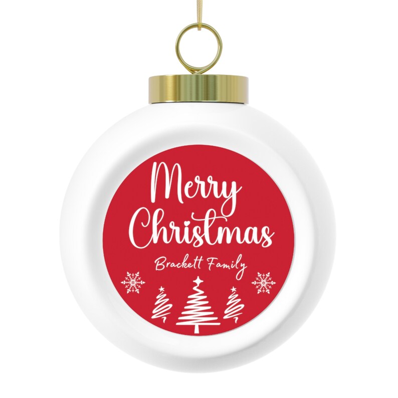 Personalized Christmas Ball Ornaments, Family Name Ornaments, Personalized Custom Ornaments Etsy