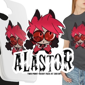 Hazbin Hotel Alastor Cute Chibi PNG