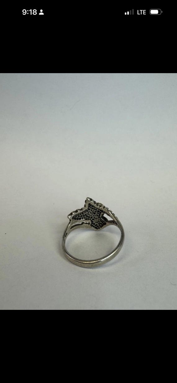 Sterling rose ring - image 4