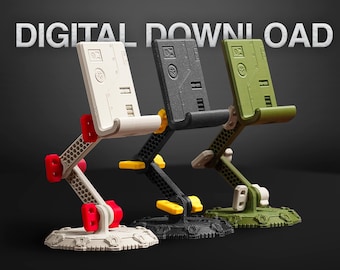 Adjustable Phone Stand STL File: 3D Printable Model (Digital Download)