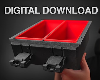 Push-Push Desk Drawer STL File: Minimalist Office Organizer (Digital Download)