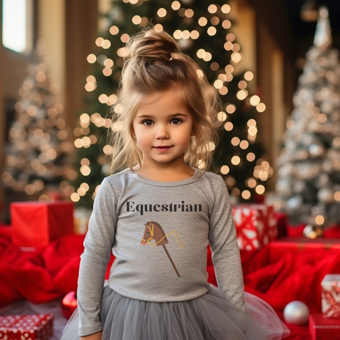 Toddler Horse Long Sleeve Tee Little Girl Horse Shirt Kids Etsy