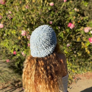 2 HOURS super quick and easy blue beanie knitting pattern