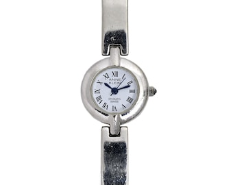 Anne Klein Rare 1990s 925 Sterling Silver Vintage Quartz Ladies Watch