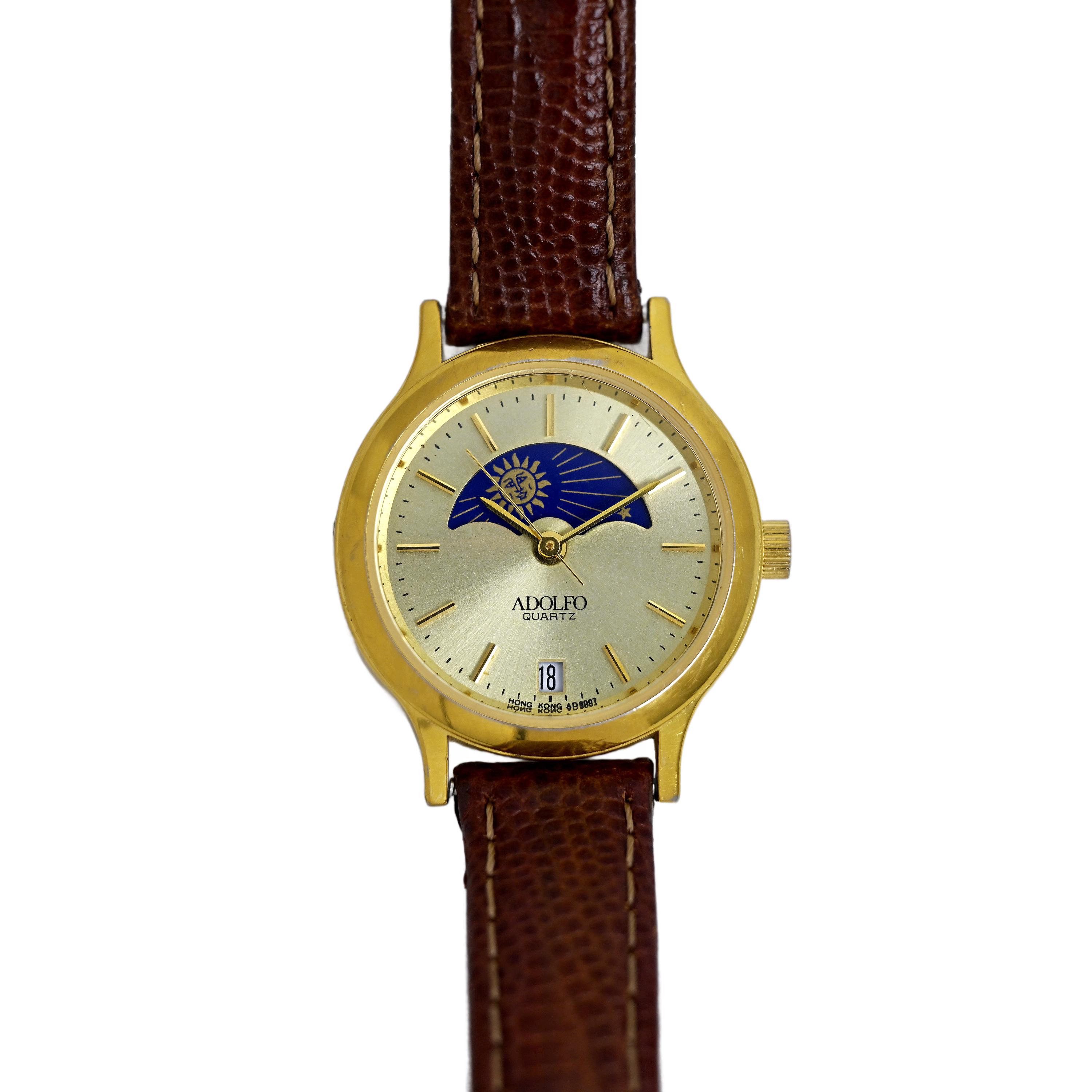 Vintage Adolfo Adolfo Diamond Quartz Watch Adolfo Watch