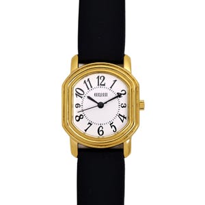Ecclissi Vintage Gold Plated Ladies Tank Wrist Watch 1990's