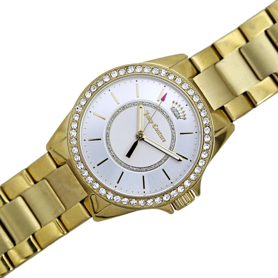 Juicy Couture Ladies Gold Plated Diamond Bezel Wrist Watch 36mm - Etsy