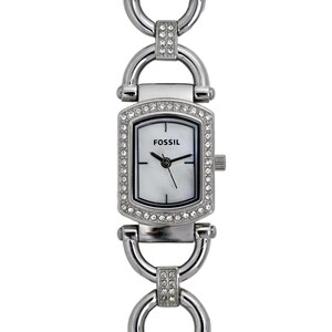 Fossil Sterling Women’s Bangle Bracelet Watch Black Dial Quartz Analog SS Fossil Bangle Wristwatches for sale | eBay main image 4