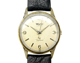 Vintage 33mm Wyler Incaflex Men\'s Mechanical Wristwatch Dynawind Steel Vintage 33mm Wyler Incaflex Men main image 2