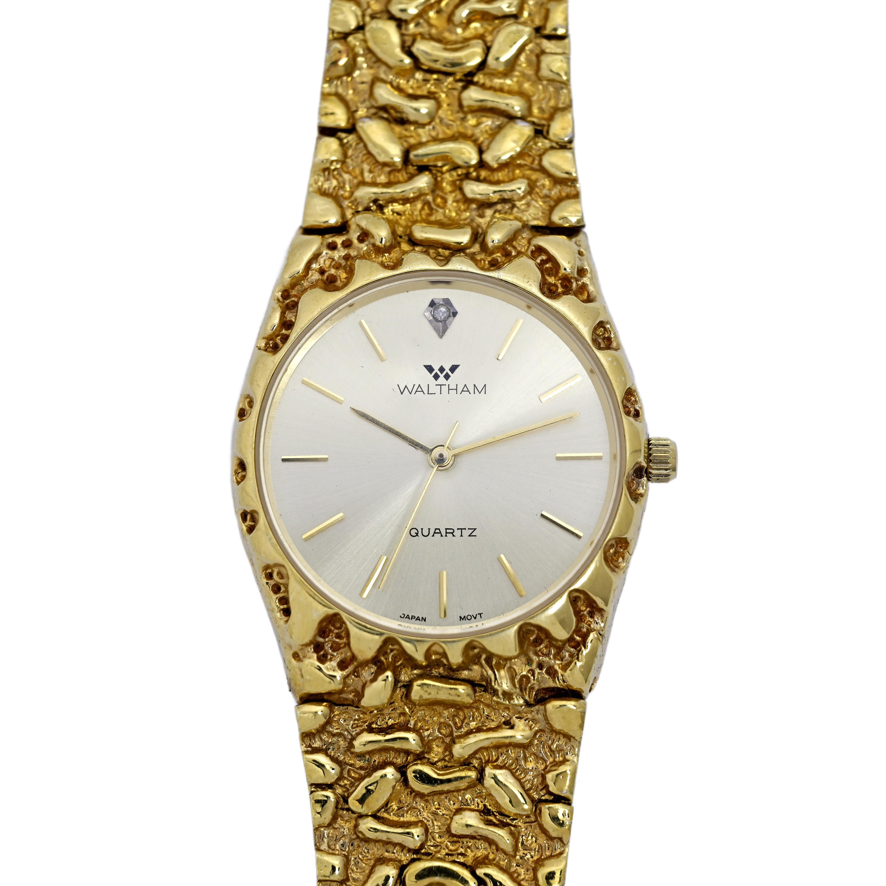 Waltham gold nugget watch hotsell