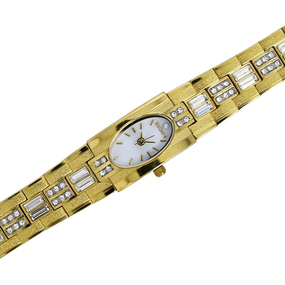 Elgin Womens Crystal Watch Bangle 8 Inch Gold Tone does not work Elgin | Accessories | Elgin Womens Crystal Watch Bangle 8  main image 4